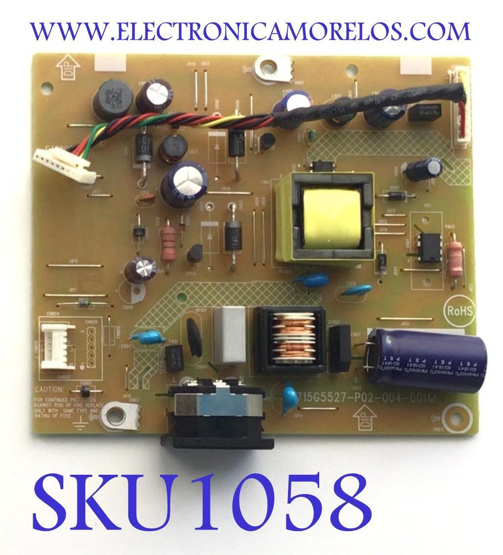 FUENTE PARA MONITOR AOC / NUMERO DE PARTE GD441UHA1 / 715G5527-P02-004-001M / NUMERO DE PANEL TPM236H3 / MODELO 236LM00014